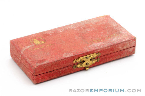 1940's Rolls Razor "Popular" Model Safety Razor in Red Case