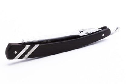 6/8" Ralf Aust French Tip  Straight Razor | Ebony Rosewood Scale w/ Silver Inlays