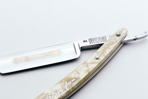 11/16" Hess #44 Frozen Temper Stainless Steel Straight Razor