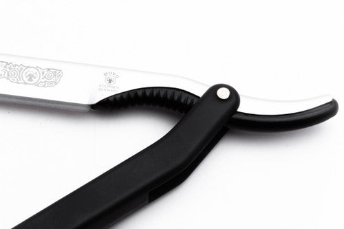 Dovo Shavette Straight Razor Black Handle - Germany