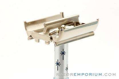 1965 K4 Gillette Blue Star Lady Gillette DE Safety Razor Set