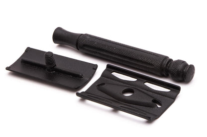 1940's Gillette WWII Tech Safety Razor w/ Black Handle & Case| Original Condition