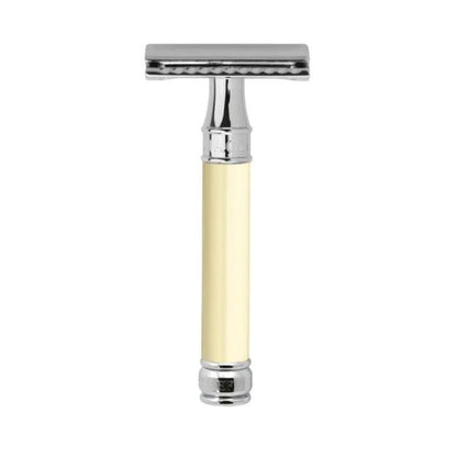Edwin Jagger DE87 Imitation Ivory Razor and Cream Gift Set (Sandalwood)