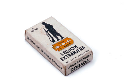 Legion Extranjera Dorada - DE Safety Razor Blades - NOS Gold Argentina