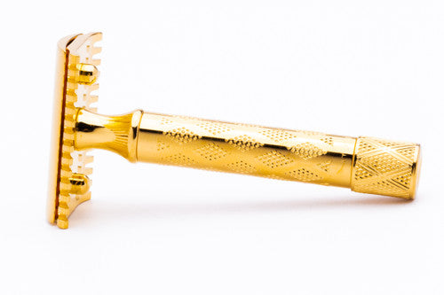 1920's Gillette New Improved Standard DE Safety Razor 24K Gold Revamp