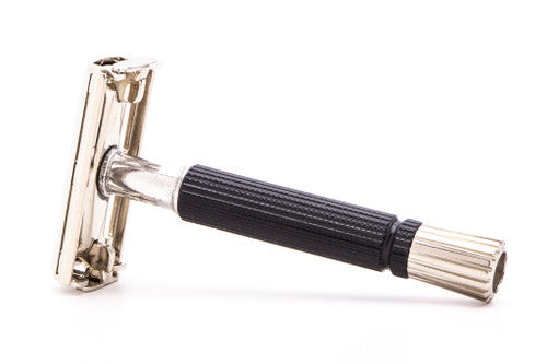 1970 Gillette Black Handle Super Speed Safety Razor P1 | Rhodium Revamp