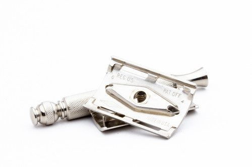 1957 Gillette Ball End Tech Razor | Electro Etched Logo C4