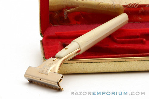 1960's Schick Injector Golden 500 Safety Razor
