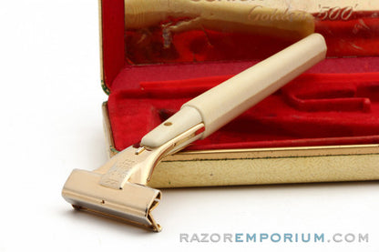 1960's Schick Injector Golden 500 Safety Razor