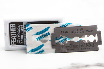 Feather Hi-Stainless Double Edge (DE) Blades