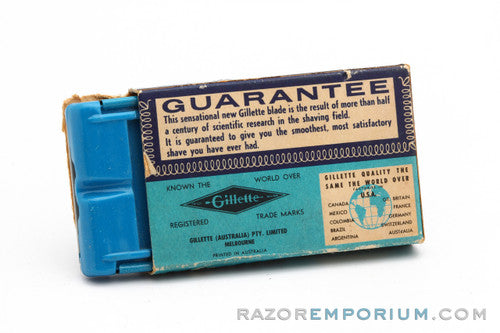 Gillette Super Blue Double Edge (10) - Razor Blade Dispenser