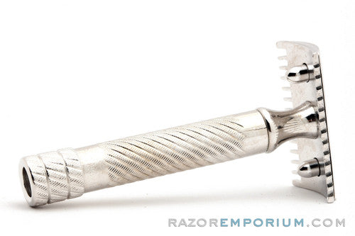 1918 Gillette Bulldog Old Style Double Edge Razor Rhodium Revamp