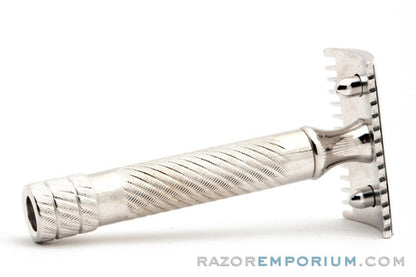 1918 Gillette Bulldog Old Style Double Edge Razor Rhodium Revamp
