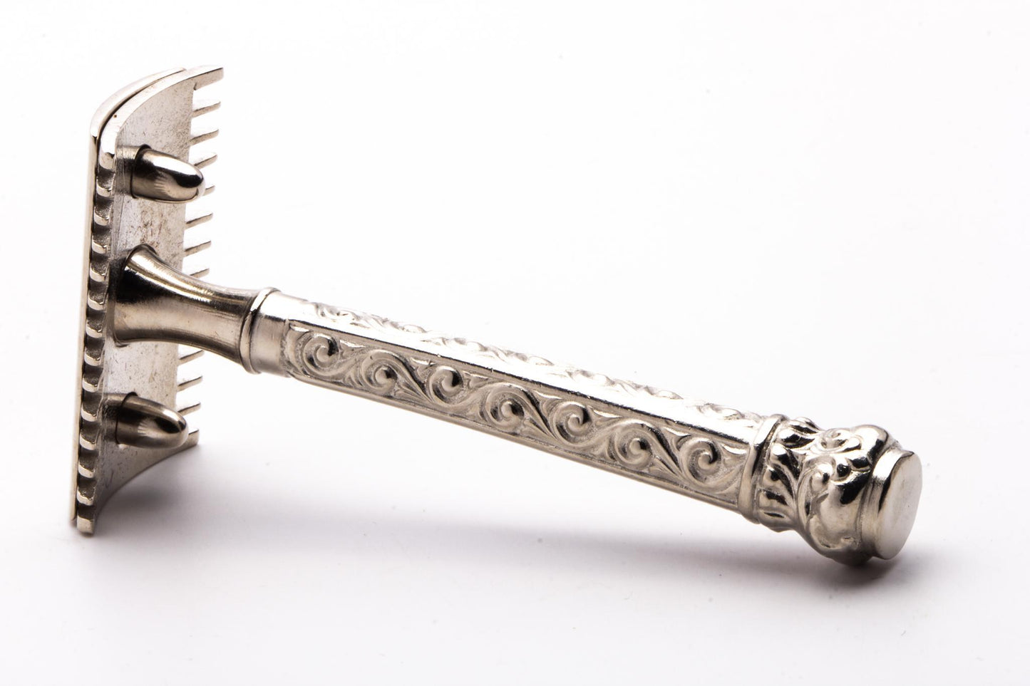 1909 Gillette ABC Pocket Edition Empire Double Edge Safety Razor Set | Factory Nickel Revamp