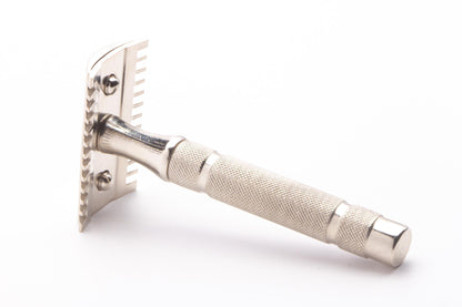 Unbranded Open Comb Double Edge Safety Razor | Factory Nickel Revamp