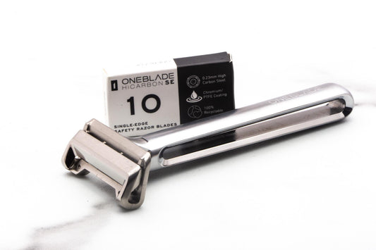 ONEBLADE | Genesis Silver Pivoting Head Single Edge Razor  - Pre-Owned