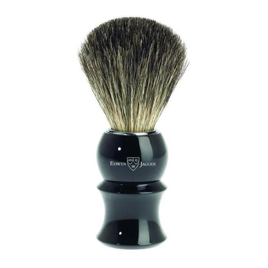 Edwin Jagger | 81P16 Imitation Ebony shaving brush (Pure Badger)