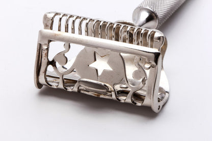 Star A.S.R. Corp 1912 Single Edge Safety Razor w/ Orig. Leather Case & Blades