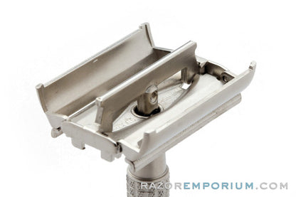 1964 Gillette Flare Tip DE Super Speed Safety Razor J1 | Factory Nickel Revamp