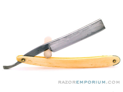 9/16" J. Busch "E Pluribus Unum" Vintage Straight Razor w/ Original Scales | Germany