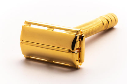 1940's Gillette Super Speed Double Edge TTO Safety Razor | 24K Gold Revamp