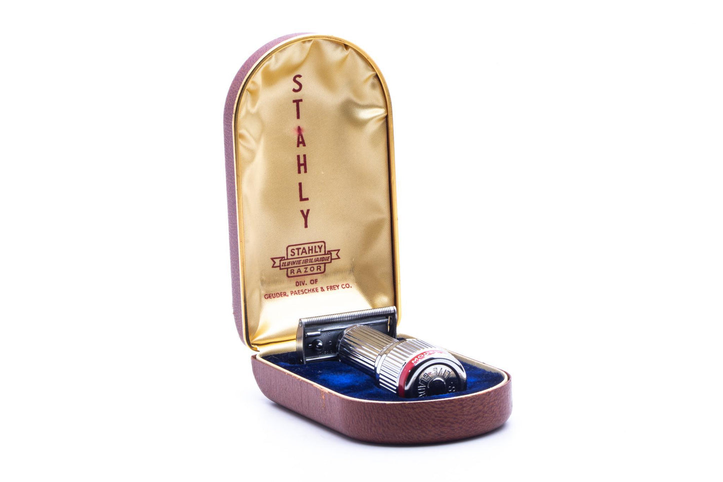 1940's Stahly Model S-6 Live Blade Wind-Up Vibrating Double Edge Safety Razor Set | Original Condition