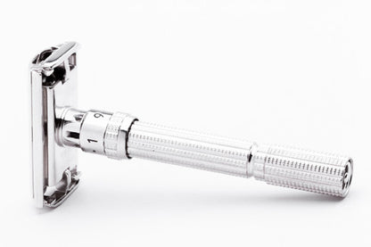 1966 Gillette Slim Adjustable Safety Razor Rhodium Revamp L1