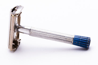1957 C2 Gillette Light Super Speed Blue Tip Double Edge Razor | Original Condition