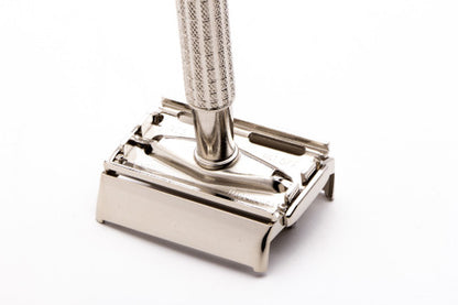 1960 F2 Gillette Flare Tip TTO Super Speed Double Edge Safety Razor | Factory Nickel Revamp