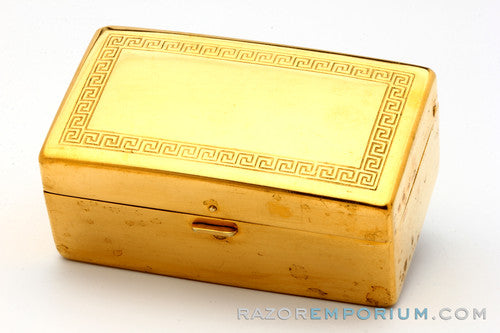 1920's Gillette Gold NEW Bostonian Safety Razor Orig. Box