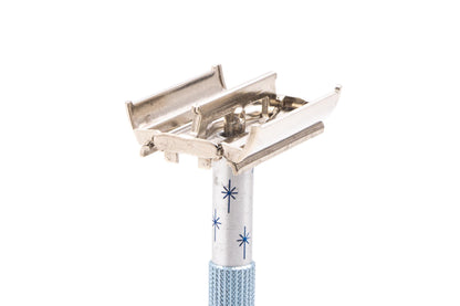 1966 L2 Gillette Blue Star Lady Gillette Double Edge Safety Razor | Original Condition