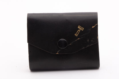 1964 J2 Gillette Ball End Tech Travel Safety Razor | Black Leather Case