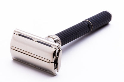 1979 Gillette Super Adjustable "Black Beauty" Safety Razor Factory Nickel