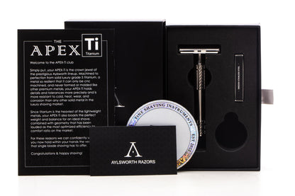 Aylsworth Razors | The APEX-Ti Machined Double Edge Safety Razor
