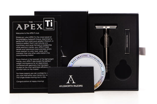 Aylsworth Razors | The APEX-Ti Machined Double Edge Safety Razor