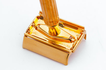 1955 Gillette Diplomat Double Edge Safety Razor A2 Revamped 24K Gold