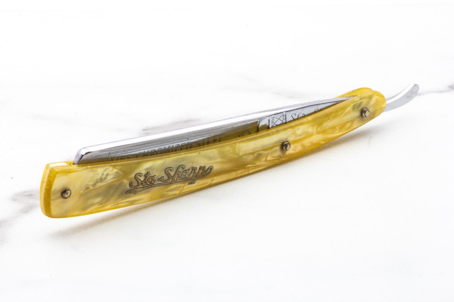 5/8" Vintage Restored F. Koeller & Co Sta-Sharp Straight Razor Set