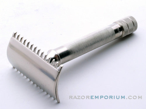 1907 Gillette Silver Single Ring Old Type Set in Case w/ Blade Banks