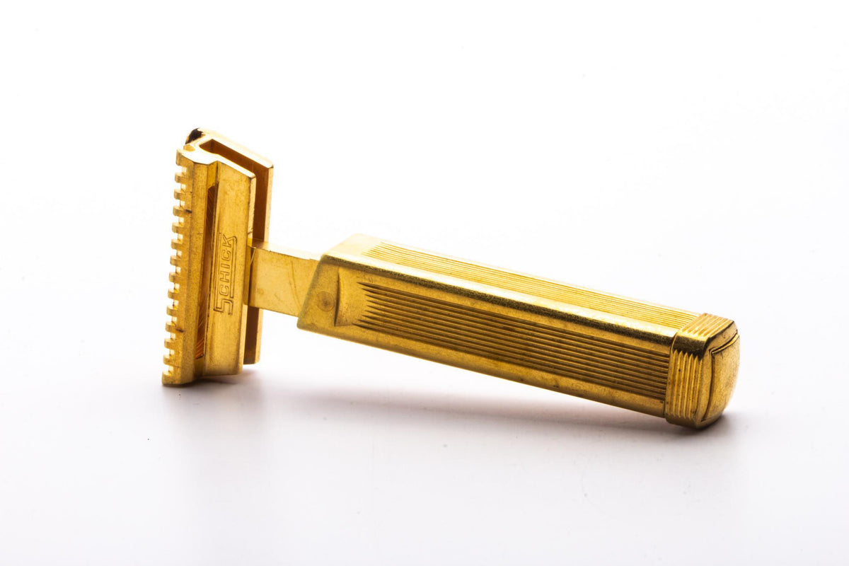 1927 Schick Gold Type B2 Open Comb Repeating Injector Razor Set | Orig ...