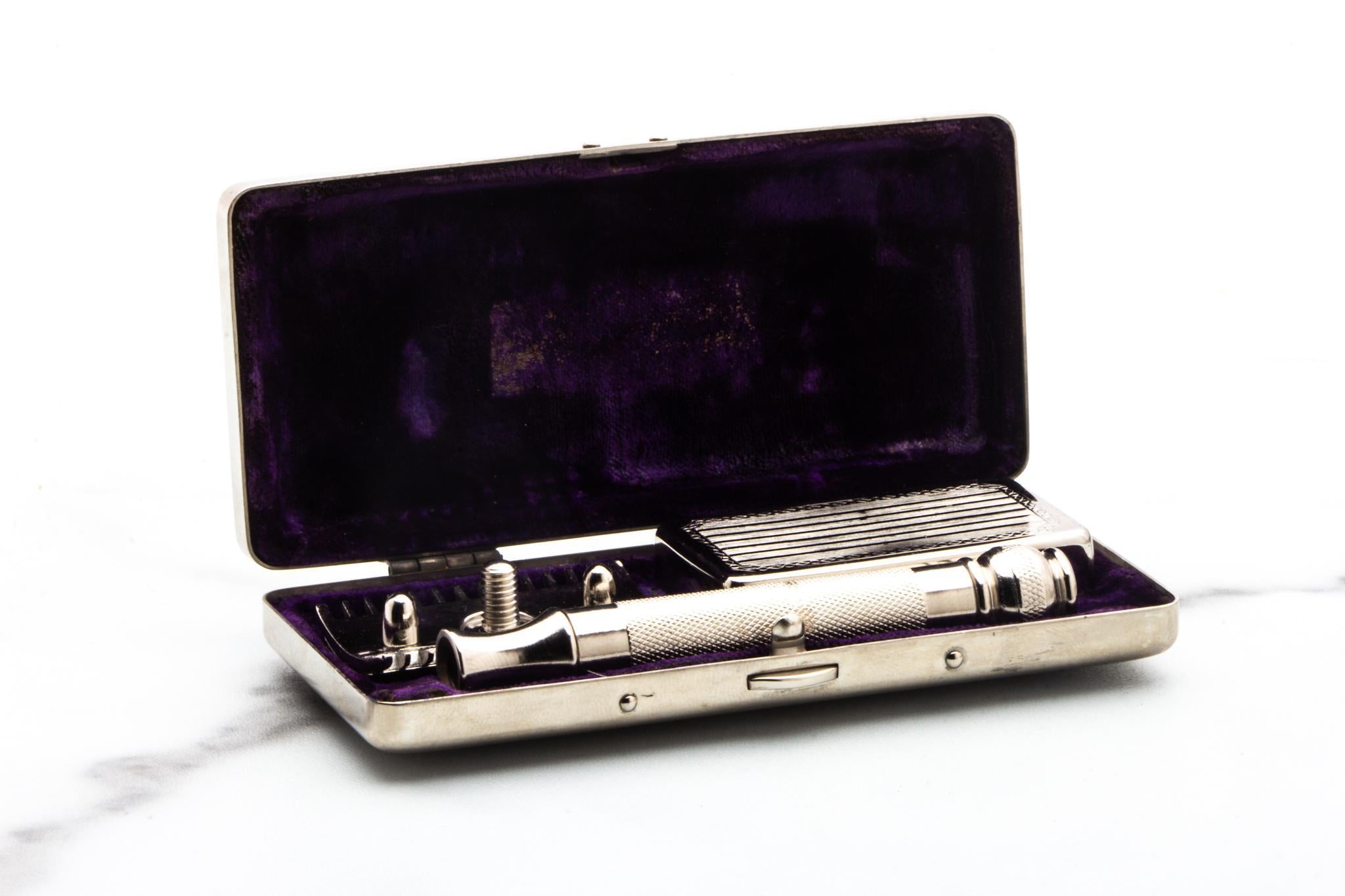 1910 Gillette ABC Pocket Edition Double Edge Razor Set | Original Cond ...