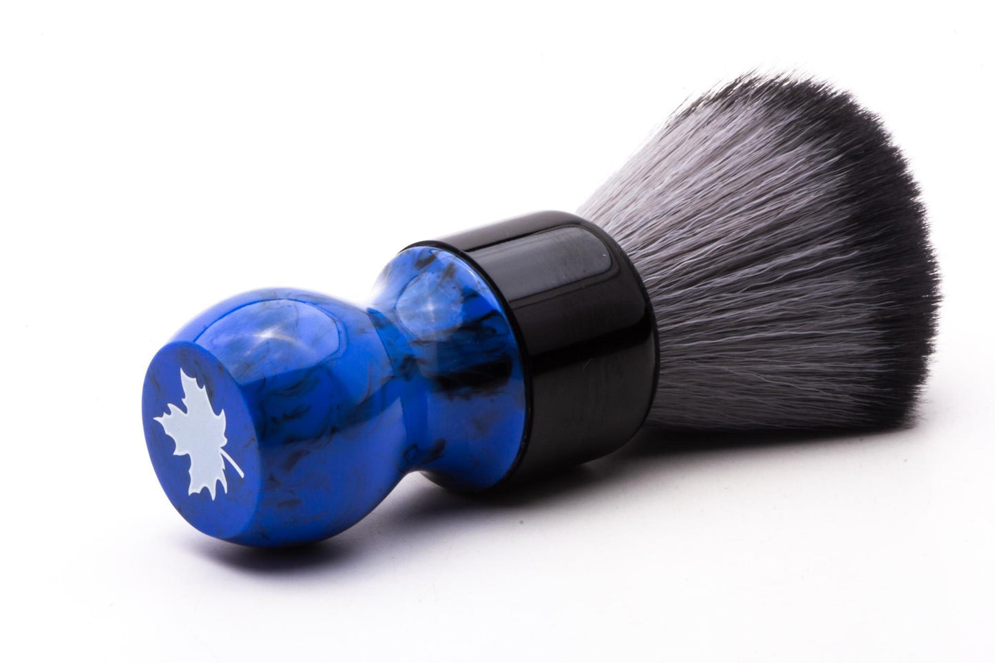 Maggards | Blue Resin Handle Two Band Badger Fan Knot Shaving Brush, 24mm | Pre-Owned