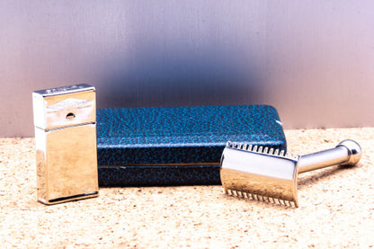1910 Gillette Old Type Ball End Double Edge Safety Razor Set | Original Condition