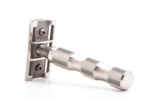 Weber Safety Razor w/ Stainless Steel Wave Handle | Made in USA