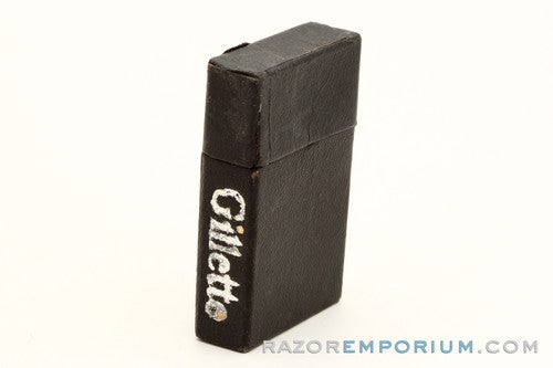 1900s Gillette Cardboard Blade Bank Black