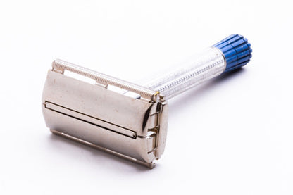 1957 C2 Gillette Light Super Speed Blue Tip Double Edge Razor | Original Condition