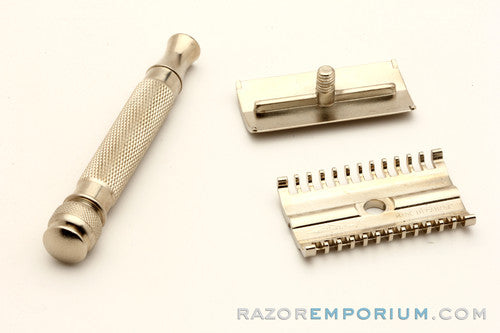 1930's Gillette NEW Long Comb DE Razor w/ Replica Handle | Made in Canada | Nickel Revamp