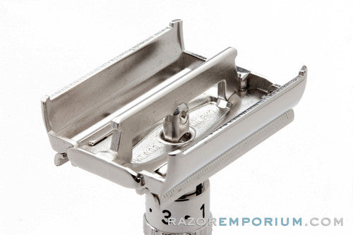 1963 Gillette Slim Adjustable I1 DE Safety Razor Rhodium Revamp