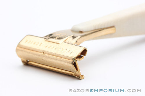 1955-58 Schick Gold Injector Cream Handle Type I