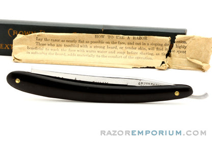 9/16" J.A. Henckels #124 Straight Razor w/ Case & Instructions | Solingen, Germany
