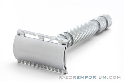 Ikon Open & Closed Comb Razor Head with OSS Handle Double Edge Safety Razor